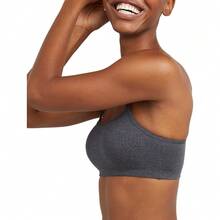 Women's Cotton String Bralette (3 Pack) - 天空灰混紡/柑橘青檸/石油藍綠色 - 查看 3