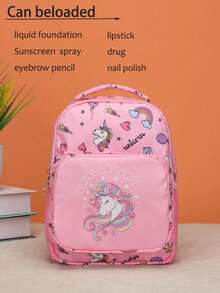 定制您的背包，印上您的名字或节日祝福语。打造一款专属于您的背包。时尚、休闲、百搭又可爱的独角兽印花背包。多功能、装饰性强、字母印花、时尚、现代、色彩缤纷、可爱、迷人、休闲、可定制、个性化、独特，是送给他的理想礼物，也是送给她的理想礼物。 - 彩色 - 查看 9