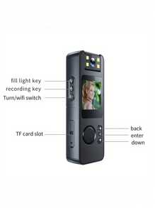 1080P HD Body Camera With 140° Rotating Lens & Magnetic Clip - 1000mAh Rechargeable, Digital Stabilization, Type-C Port, Compact POV Sports Camera For Cycling, Travel Vlogging, Blogging, Portable Camera, Biking Gear, Highquality Video