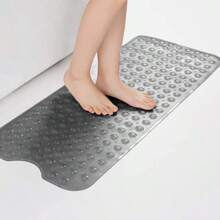 Moonlight Bedding Shower Bath Mats Non Slip Anti Mould & Mildew With Strong Suction Cups Grip And Drain Holes Soft Rubber Shower Mats - PVC Bathroom Mat Machine Washable Bathtub Round Absorbent