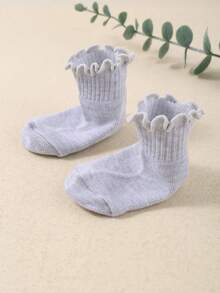 20 Pairs Ruffled Lace Elastic Baby Girl Socks, Cute Lace Short Socks Suitable For Baby Girls, All Seasons Including Newborn And Toddler, Great For Christmas/Thanksgiving Gifts, Quarter Socks - Multicolor - View 3