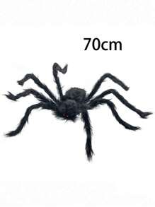 1pc Halloween Realistic Hairy Spider Decoration Collection, Giant Spider Prop For Indoor/Outdoor/Yard/Patio/Windows, Creepy Decoration,Christmas