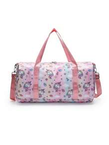 1pc New Cute Girl Niche High-End Cartoon Unicorn Travel Bag, Multiple Styles To Choose From, And Fashionable New Bags, Fresh And Dopamine Color Matching, Youthful Girl Style, Can Be Carried By Hand, Can Be Cross-Body, Shoulder Straps Are Adjustable, Casual And Fashionable, Very Suitable For Taking Out To Play, And Can Also Be Given As Gifts To Friends