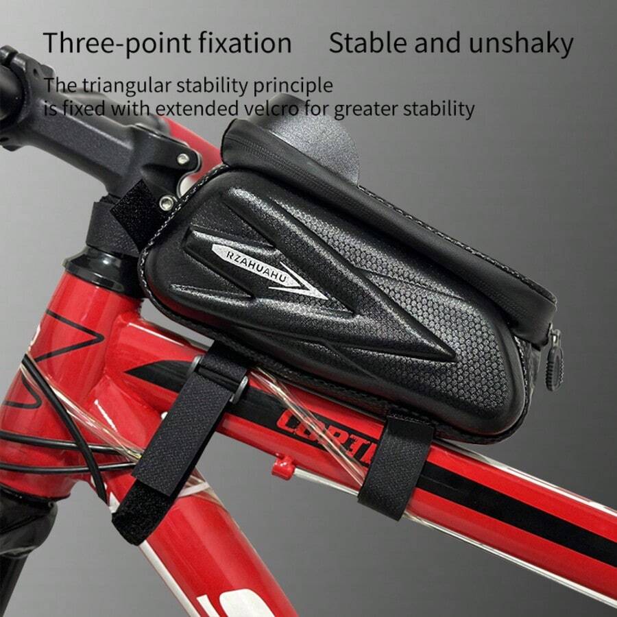 带 7 英寸触摸屏手机支架的自行车车架包、骑行配件、自行车存放包