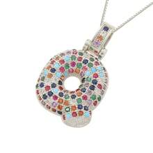 1pc A-Z Bubble Letter Fashion Gold Necklace, Suitable For Men And Women Everyday Wear