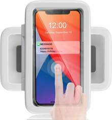 LC-Dolida Shower Phone Holder Waterproof Gift For Men Women Universal Phone Stand Case Bathroom Wall Mount For IPhone 16 15 14 13 12 Pro Max XS XR