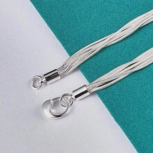 925 Silver Plated Smooth Matte Bead Bracelet For Women Wedding Engagement Fashion Jewelry - Silver - View 5