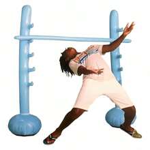 1 pieza Juego de Limbo inflable portátil - Kit de juego de Limbo inflable de PVC - Poste bajo portátil, adecuado para cumpleaños, bodas, despedidas de soltero y celebraciones en general - Diversión y poste de Limbo para fiestas de Año Nuevo, Día de San Valentín, Día de la Independencia
