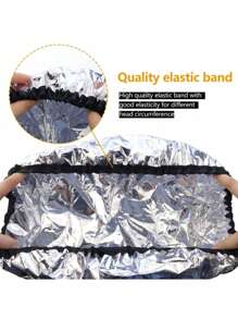 2 piezas de Gorros de Aluminio Acondicionadores, Gorros de Ducha Reforzados para Tratamientos de Aceite Caliente, Gorros de Tratamiento de Cabello Reutilizables, Adecuados para Uso Doméstico y Salón, Herramientas para Teñido de Cabello y Tratamiento con Aceite Caliente