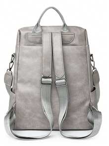 时尚女士大容量旅行背包，流苏吊坠，防盗设计