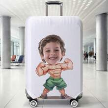 Custom 18-32" Elastic Luggage Cover, Personalized Profile Picture Photo Print, Dustproof Scratch-Resistant Travel Protector An Ideal Choice For Travel - Multicolor - View 7