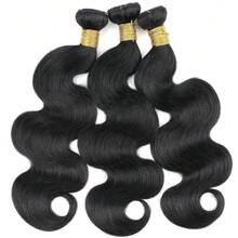 12A Pacotes de Cabelo Humano Ondulado 18 20 22 Polegadas Pacotes de Cabelo Humano Não Processado Cabelo Virgem Brasileiro Bruto 1/3 Pacotes Ondulado Trama Pacotes de Cabelo Humano Cor Natural