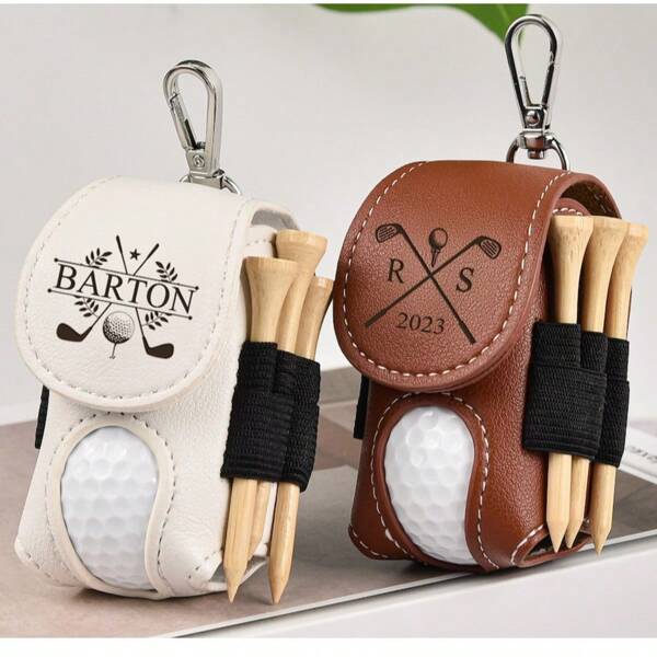 1 Stück individuelle Golftasche, personalisierte mode Golftasche, Golf Ständer, Mini Golf Ständer, Leder Golf Reisetasche, hochwertiges Golf Geschenk, individuell gravierte Leder Golf Bag Anhänger Geschenk (inkl. Golf Ständer), personalisierter Golf Ständer, individuelle Golf Accessoires, Trauzeugen Geschenke, Golf Geschenke für Herren, Golf Geschenke für Damen