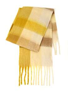 1pc Plaid Scarf, Soft & Warm Long Scarf, Cold-Proof For Autumn/Winter