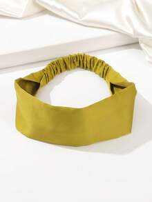 1件手工钩编发带，镂空编织发饰，波西米亚风甜美日常及假日造型夏季沙滩发带 - 彩色 - 查看 4