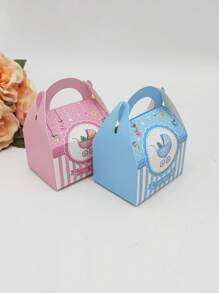10pcs Baby Party Favor Boxes, Baptism/1st Birthday Candy Box Gifts, Baby Shower Party Supplies