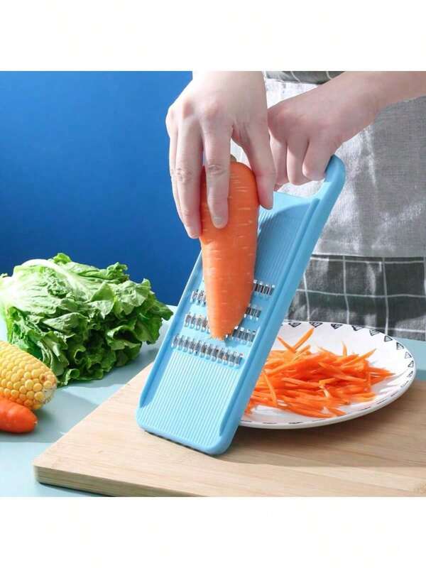 1pc Blue Potato Cucumber & Carrot Grater Kitchen Cutting Tool
