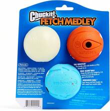 Chuckit! Fetch Medley - Pelotas de (3 Unidades), Multicolor, Medium, 2.5-Inch, 3-Pack - Mediano (2,5 pulgadas) - Ver 9