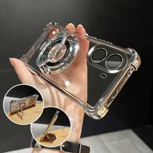 Funda de teléfono transparente, a prueba de agua y golpes, resistente a los arañazos, con soporte magnético en las 4 esquinas anti-caída para Poco X7 Pro/X6Pro/X5/X4 GT/X3Pro/F7Pro/F7Ultra/F6Pro/F5 Pro/F4/F3/M6 Pro/C61/C65/C75