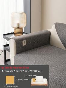 1 pieza Funda de sofá de estilo bohemio - Poliéster de alta calidad, antideslizante, antisuciedad, apta para mascotas, adecuada para oficina, dormitorio, sala de estar, sillón hasta sofá de 3 plazas, para todo el año, lavable a máquina