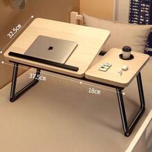 Laptop Desk For Bed Or Sofa Knee Desk, Bed Work Table, Home Desk, Breakfast Tray Table, Desk With Cup, Bed Observation Table, Bed Laptop Stand, Foldable Desk Legs Desk Is Suitable For Use In College Dorms, Single Living, Rental Housing, Tatami Rooms - Multicolor - View 4