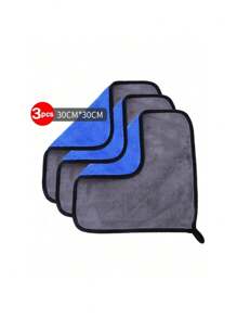 Microfiber Cleaning Towel Car Wash Thicken Soft Drying Cloth Car Body Washing Towels Double Layer Clean Rags 30/40/60cm