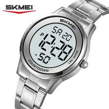 Skmei 时美2425男士圆形表盘运动数字手表新款时尚奢华数字LED显示屏带闹钟厂家直销 - 白機 - 查看 14