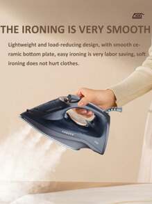 SOKANY Dampfbügeleisen, Elektrobügeleisen, Kleidung Bügelfreihalter, 2200 Hochleistung, Schnellaufheizung, mehrstufige Temperatursteuerung, freie Umschaltung. Großer Wassertank, keine häufige Nachfüllung nötig, sofort einsatzbereit. Mit Sprühtaste und LED-Anzeige. Keramik-Bügelsohle, einfaches Bügeln auch kleiner Bereiche wie Kragen und Knöpfe. Geeignet für Familien, ein Haushaltshelfer für Geschäftsleute entworfen.