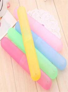 1/4 Pcs Travel-Friendly Dustproof Toothbrush Case - Portable Plastic Container For Storing Toothbrush Head For Daily And Travel Use - Multiple Colors Available