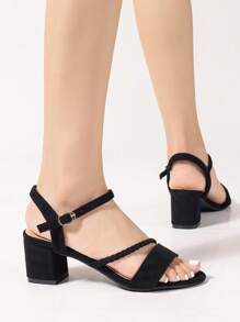 Women's Woven Sexy Peep Toe High Heel Sandals