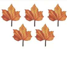 100pcs Maple Leaf Shaped Sticky Notes, Faux Leaf Decorative Memo Pads, Creative Maple Leaf Memo Sticker