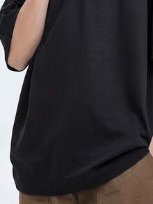 CAMEL CROWN 男士速干短袖Polo衫，夏季户外短袖徒步T恤，清凉防晒 - 幻影黑 - 查看 3