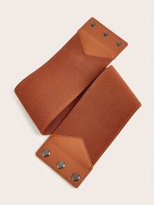 1 pieza Cinturón elástico de cintura casual de talla grande para mujeres, verano, escuela, otoño, Halloween - 1 artículo - Ver 7