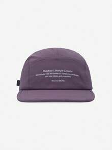 1pc Soft Crown Hip Hop Street Style Flat Brim Cap, Women Spring Summer Small Letter Fashion Versatile 5-Panel Hat, Minimalist Low Crown Adjustable Cap For Outdoor Skateboarding, Street Dance, Skater, Hippie Chicks - Multicolor - View 9