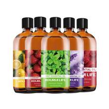 KOURUILIFE Aceite esencial aromático de plantas, con aromas de fresa, limón, lavanda, rosa y menta. Ambientador, desodorante, apto para máquina de aromaterapia, humidificador, difusor, para interior del hogar, dormitorio, estudio, oficina. Contiene múltiples sabores, regalo ideal para familiares y amigos.