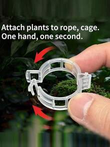 Tomato Clips, Plastic Trellis Clips, Plant Support Clips, Grape Vine Clips, Tomato Vines, Vegetable Plant Clips, Garden Clips, Seedling Fixing Clips, Make Plants Grow Upright And Healthier - Clear - View 3