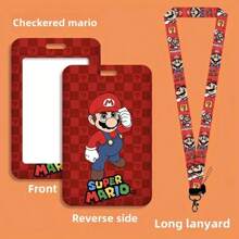 SuperMario Porte-carte, un porte-carte d'étudiant mignon de campus de dessin animé avec des éléments du jeu. Ce porte-carte de style anime est conçu pour protéger les cartes de bus, de métro et d'accès. Il comprend un cordon tour de cou de héros de jeu vidéo classique et convient aux adolescents de 15 ans et plus, en en faisant un cadeau parfait pour la Saint-Valentin et Noël. Accessoires de voiture, breloques de sac, sac à dos pour l'école, gothique Y2k