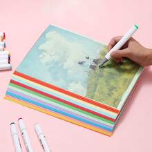 20 Sheets A4 Colored Card Paper 10 Colors (8.26*11.69in) Double-Sided Handmade Origami Printing Card Making Diy Art Handmade Paper School Supplies School Supplies, Back To School