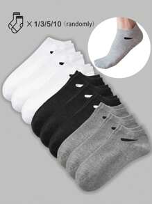 3/5/10 pares de calcetines a rayas blancas y negras para mujer, calcetines blancos, calcetines bonitos para niña, calcetines negros, adecuados para varios usos diarios como vacaciones, deportes, ocio, negocios, viajes al aire libre, etc.