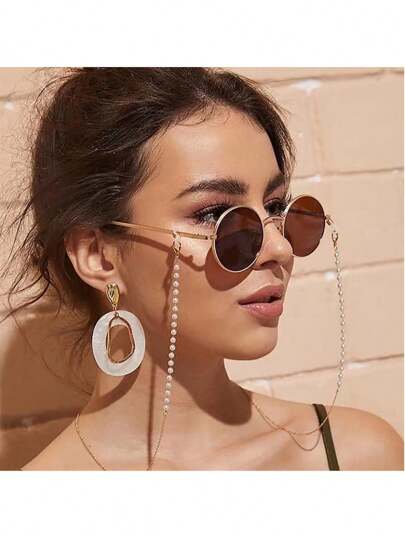 Elegant Faux Pearl And Gold Tone Eyeglass Chain – Stylish Beaded Sunglasses Strap Holder With Creamy White Imitation Pearls And Shiny Gold Tone Chain – Secure Lobster Claw Clasps With Clear Rubber Ends To Hold Glasses And Face Masks – Lightweight And Comfortable For All-Day Wear – Adds Vintage Charm And Sophistication To Any Look – Perfect For Reading, Traveling, Or Outdoor Activities – A Thoughtful Gift For Mothers, Grandmothers, And Teachers