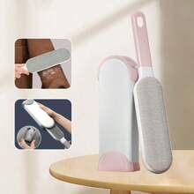 Magic Clothes Lint Remover, Reusable Pet Cat Hair Fur Roller Brush, Reusable Static Dusting Cleaning Brushes Manual Cleaner Tool, Double-Sided Electrostatic Lint Brush - Manual,Non-Electric Pet Hair Remover With Plastic Handle For Clothes & Furniture, Reusable Lint Brush