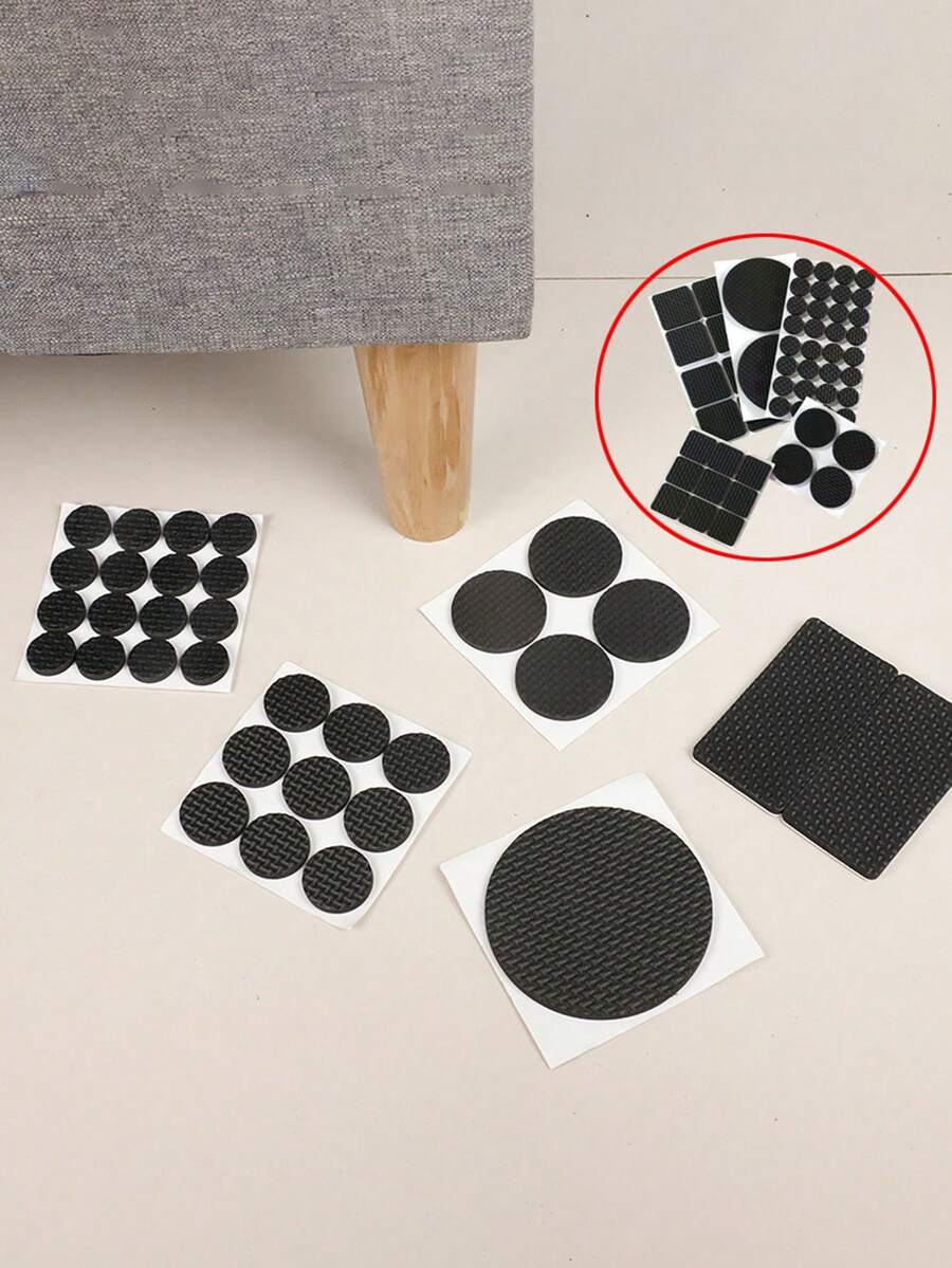 12 piezas de Protectores antideslizantes para patas de sillas, amortiguadores de ruido para sillas y mesas de comedor, alfombrillas para muebles, tipos de revestimiento metálico - Otros tipos - Para un ambiente de hogar tranquilo