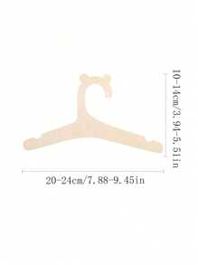 5pcs/10pcs/Set Cartoon Non-Slip Wooden Baby Clothes Hangers, Kids Room Home Wood Hanging Decor Love Valentine