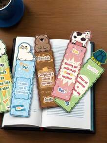 31pcs/Set Colorful Animal Themed Bookmarks, Suitable For Students, Animal Party Gifts, Teenagers Book Lovers, Minimalist & Artistic Style, Comes With Neutral Pens, Great For Classroom Gifts School Supplies,Back To School