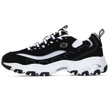 Skechers Giày thể thao buộc dây thời trang D'LITES 1.0 dành cho nam, giày thể thao nhẹ và thoải mái, 894129-BKW - Đen/trắng - Xem 1