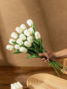 3/1 Stück künstliche Tulpe, PU-Tulpe, feuchtigkeitsspendende künstliche Tulpen für Fotografie, Dekoration, Haus, Garten, Hochzeit, Party, Muttertag, Ostern, Geburtstag, Frühling und Sommer, Heim, Schlafzimmer, Vase, künstliche Blumen, Outdoor Gartendekoration, Hochzeitsartikel, Partyzubehör
