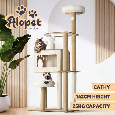 SUN YEE Alopet Cat Tree Tower Scratching Post Scratcher Cats Condo House Bed Furniture