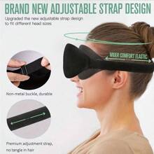 2pcs Ultra Soft 3D Sleep Eye Mask, Blackout, Blindfold Sleeping Eye Mask, Smooth Eye Mask For Sleeping, Sleep Aid Eye Mask, Travel Sleep Eye Mask, Student Nap Eye Mask - Perfect For Travel And Napping ,Mother's Day,Gift For Mom