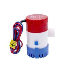 1100GPH 12V Electric Bilge Bump, Low Noise Electric Bilge Pump, Submersible Boat Bilge Pump Used For Yachts, RVS, Pools - Red - View 1