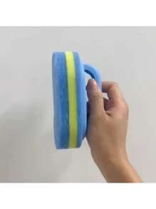 1 pièce Nettoyant pour douche | Éponge à main ergonomique, design bicolore - Brosse de nettoyage manuelle multifonctionnelle, convient pour baignoire, cuisine, salle de bain et plus - Idéal pour nettoyer les carrelages, les marmites, les taches, les accessoires de salle de bain